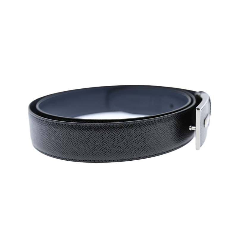 Dunhill Plate Buckle Belt In Black