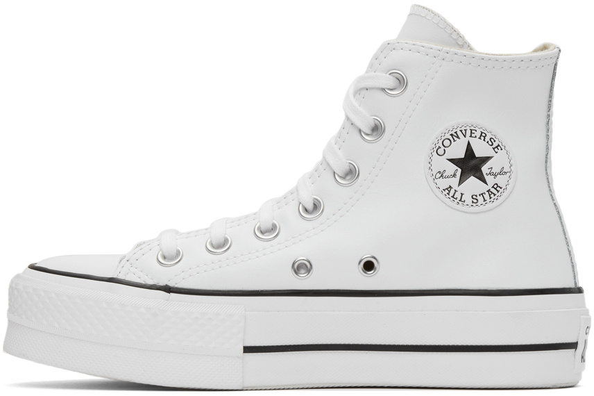 Converse White Chuck Taylor All Star Lift Platform High Sneakers In White