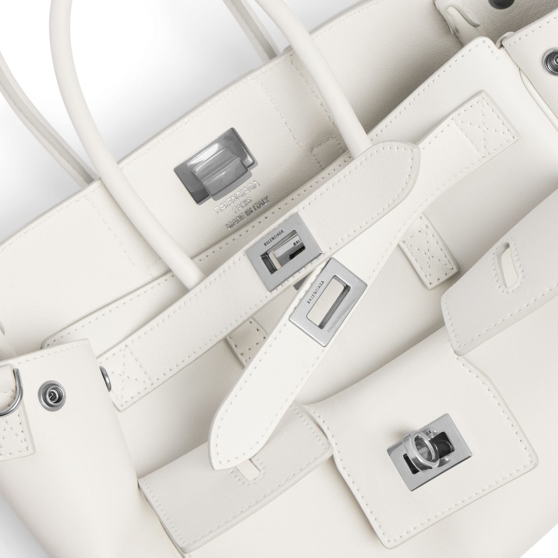 Balenciaga Women's Bel Air Carry All Bag Mini  In White