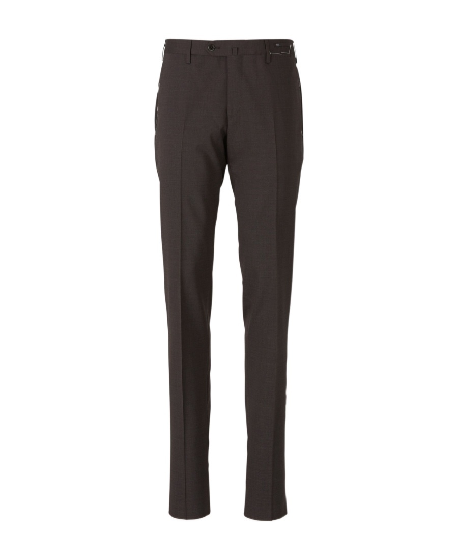 Pt01 Logo Casual Pants In Brown