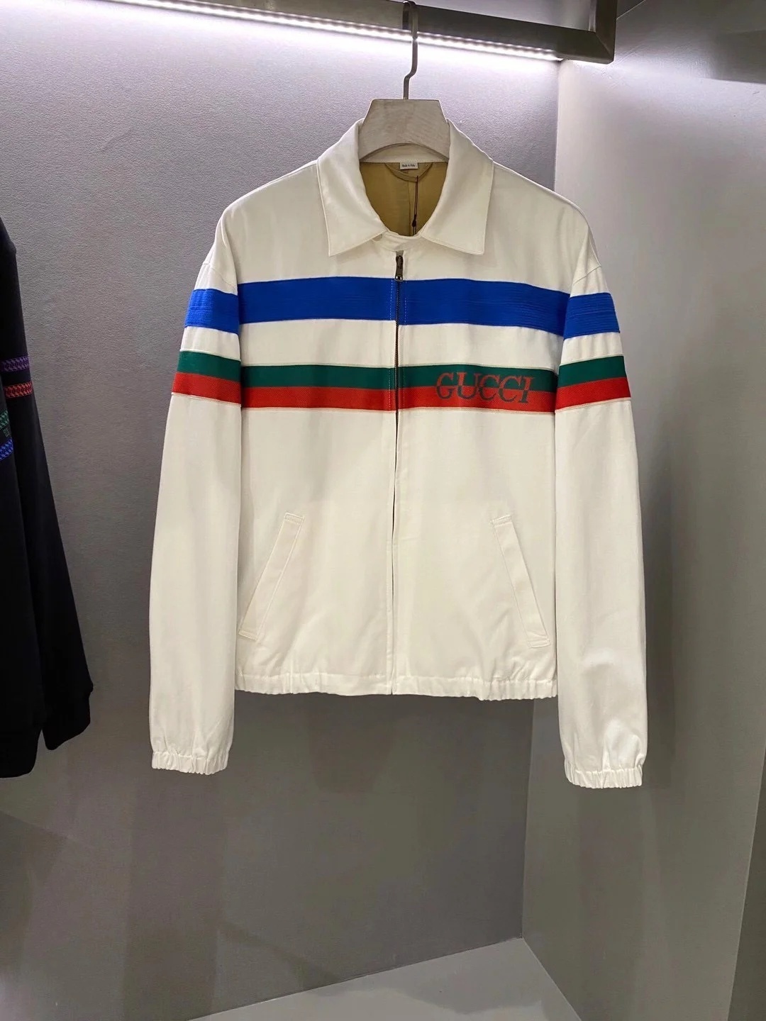 GUCCI STRIPE-DETAIL JACKET 