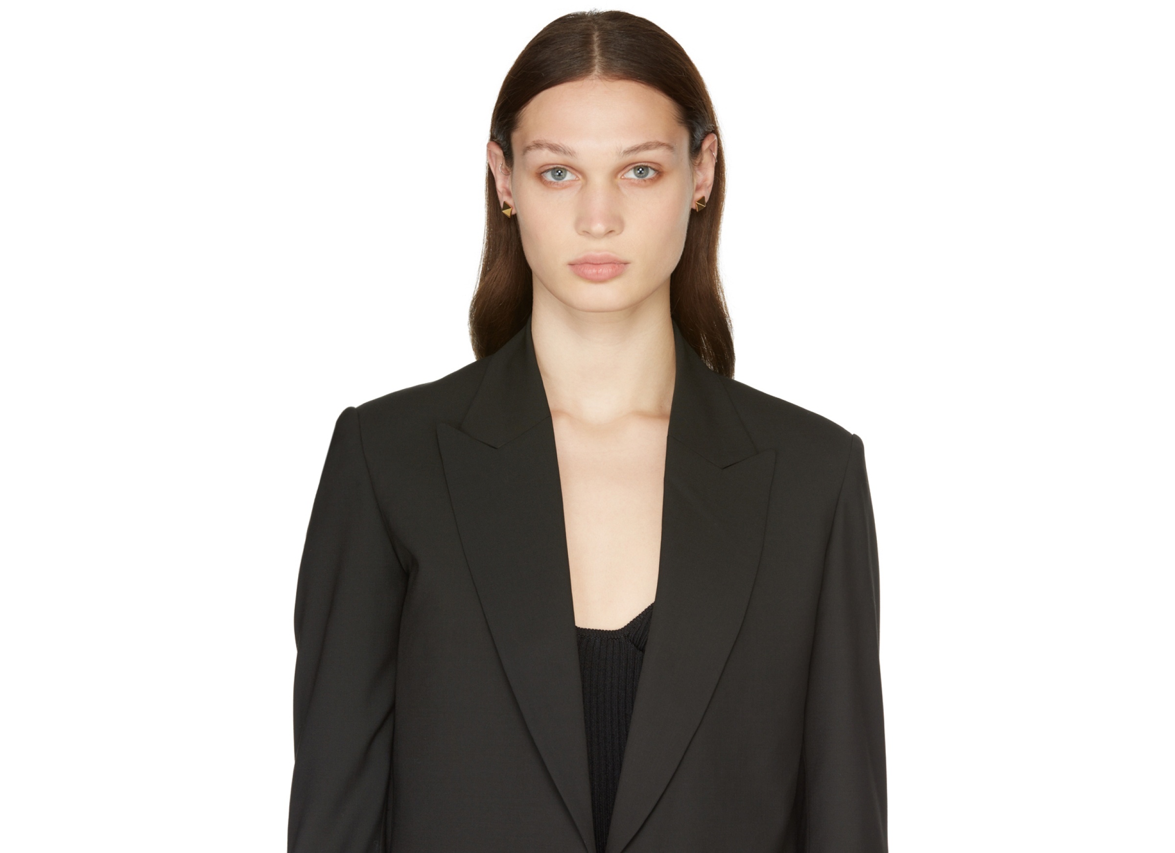 Valentino Garavani Rockstud Metal Earrings Woman Gold Uni In Yellow