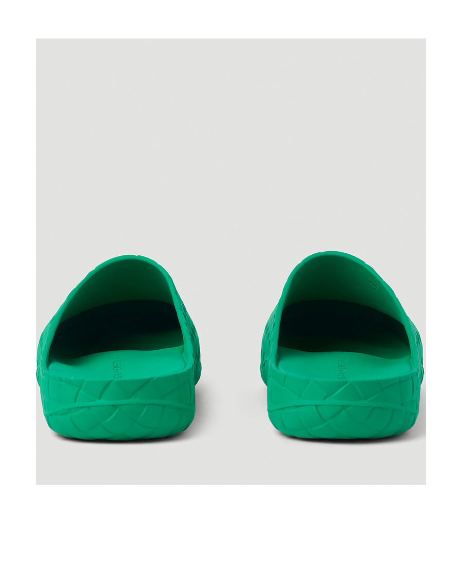 Bottega Veneta Beebee Clog Round-toe Slippers In Green