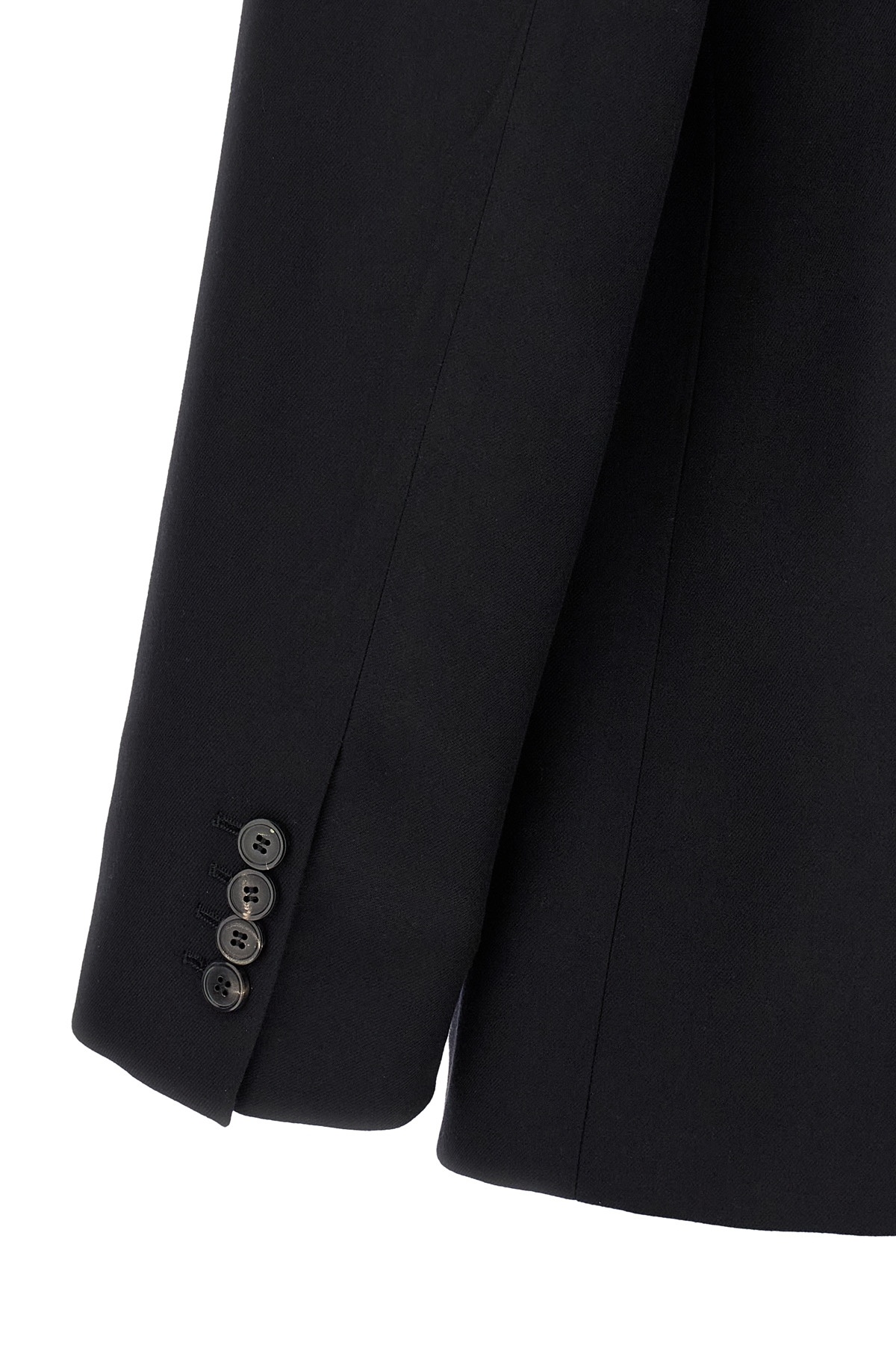 Dries Van Noten Double-breasted Blazer Notched Lapels In Black