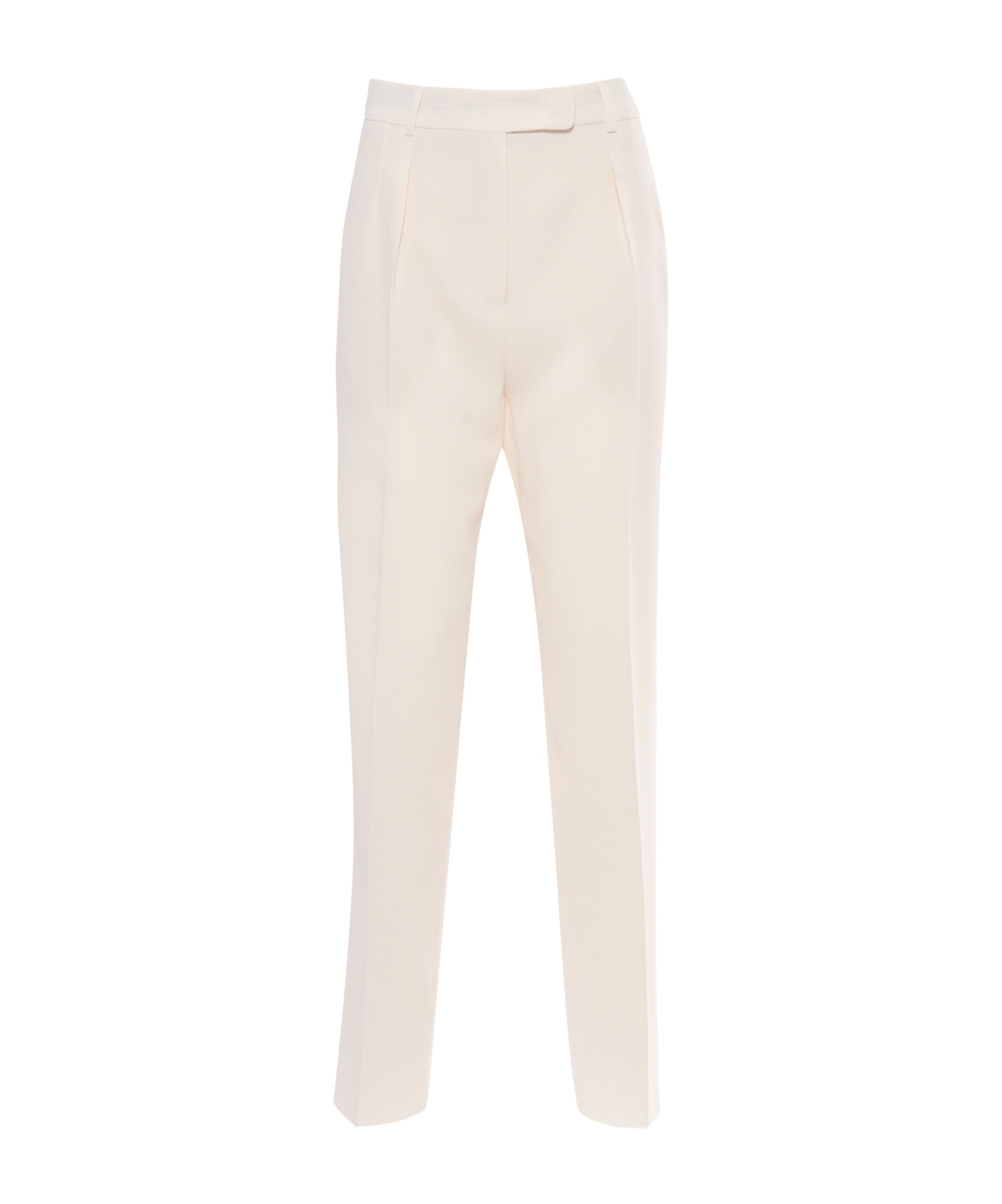Max Mara Belt-loop Casual Pants In White