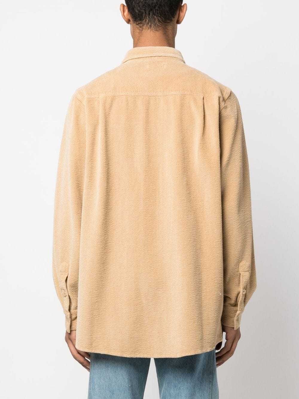 Erl Long-sleeved Shirt In Nude