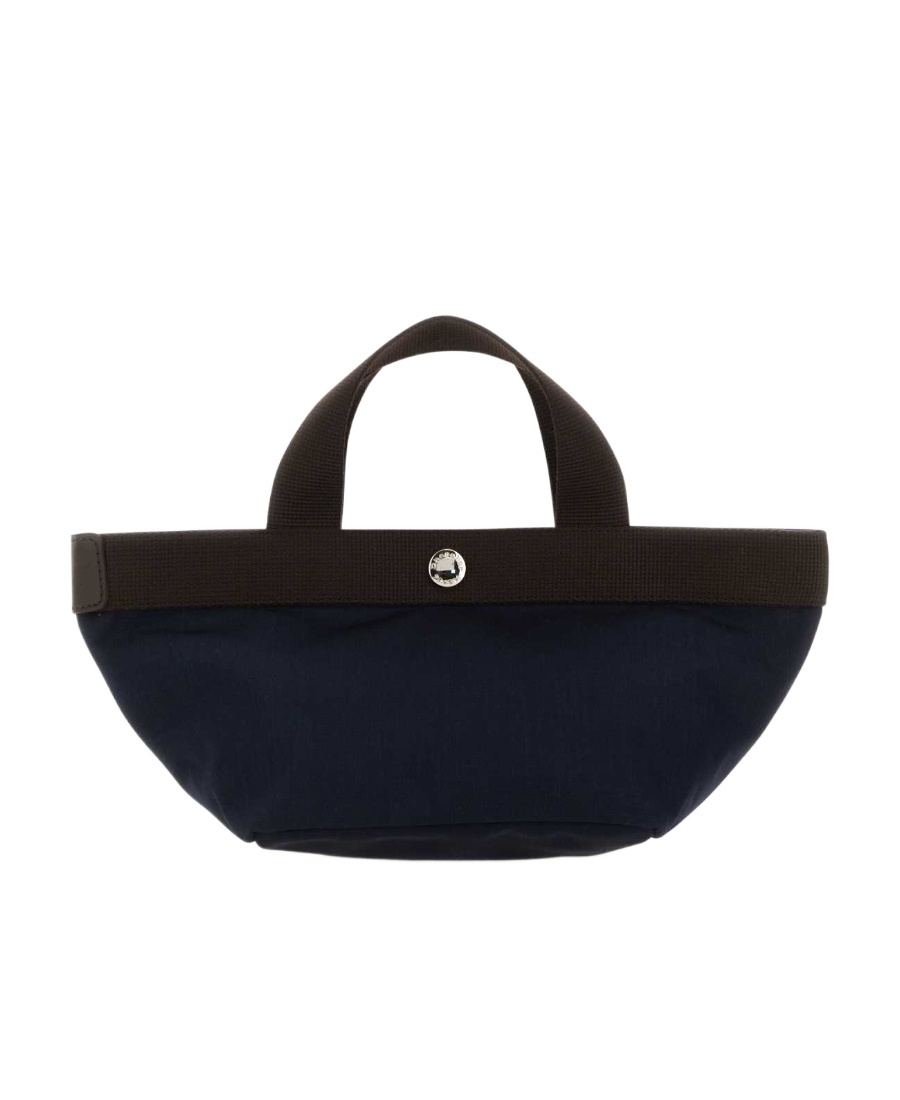 Herve Chapelier Top Handle Woven Shoulder Bag In Black