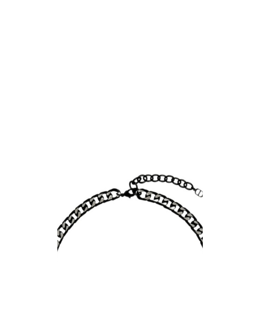 Dior '' Chain Link Necklace In Black