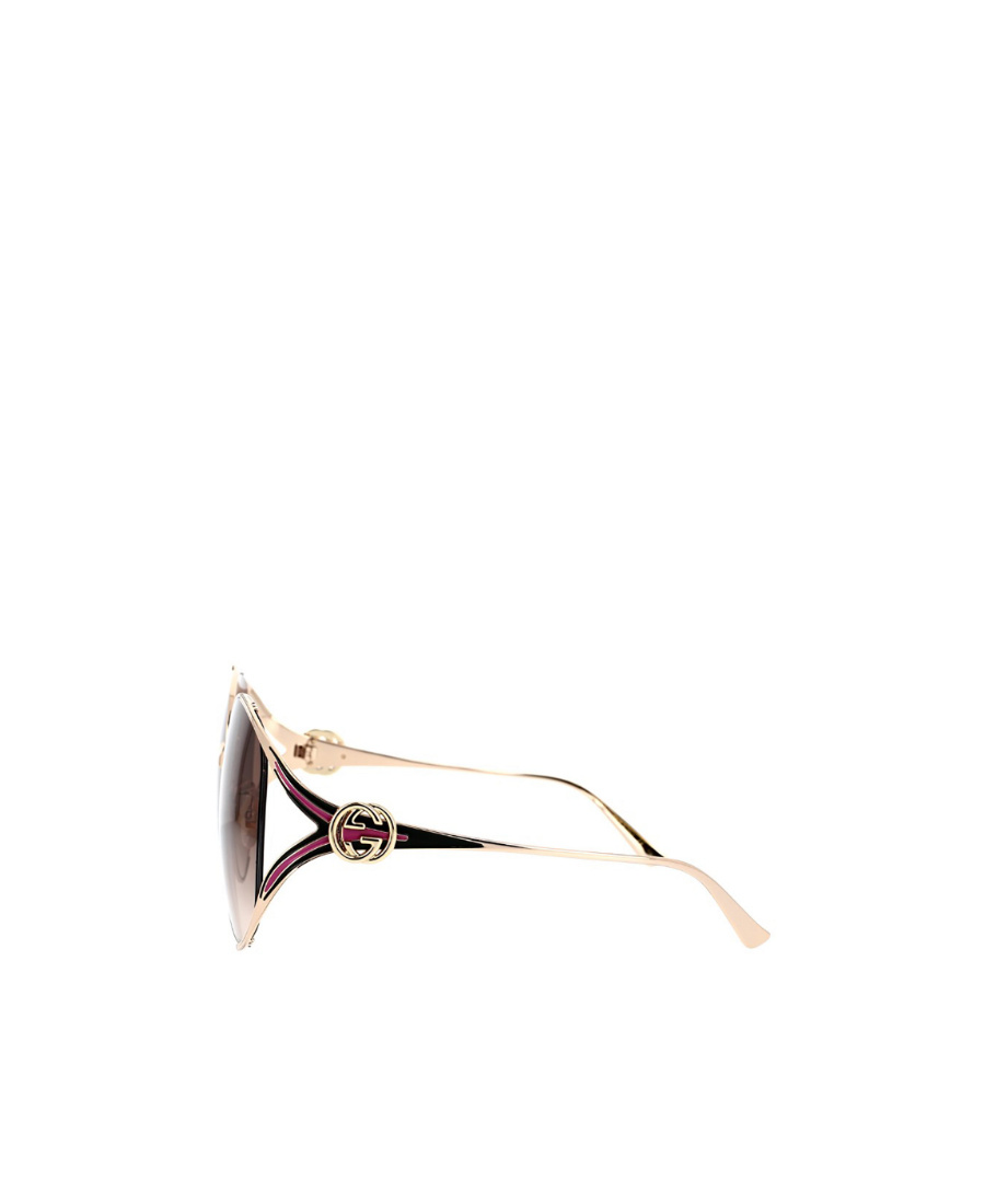 Gucci Interlocking G Oversized Sunglasses In Green