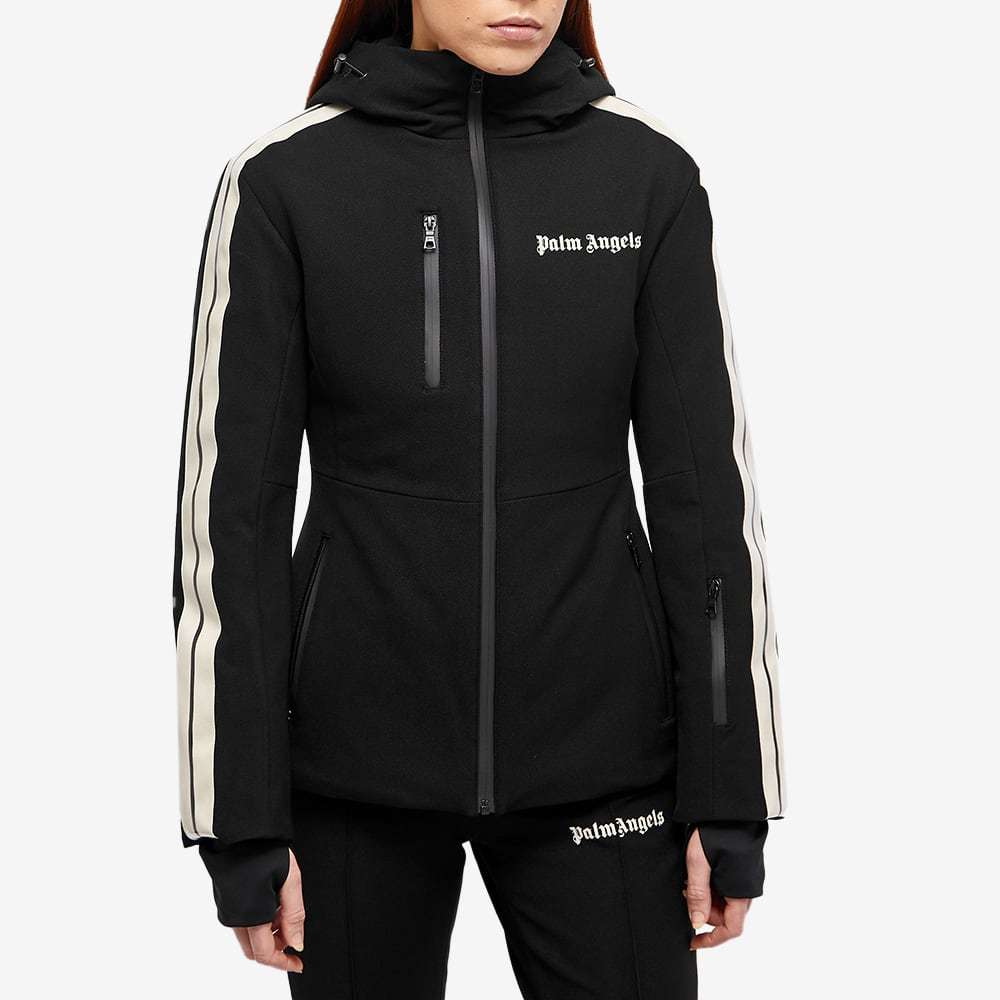 Shop Palm Angels Logo-print Ski Jacket In Black