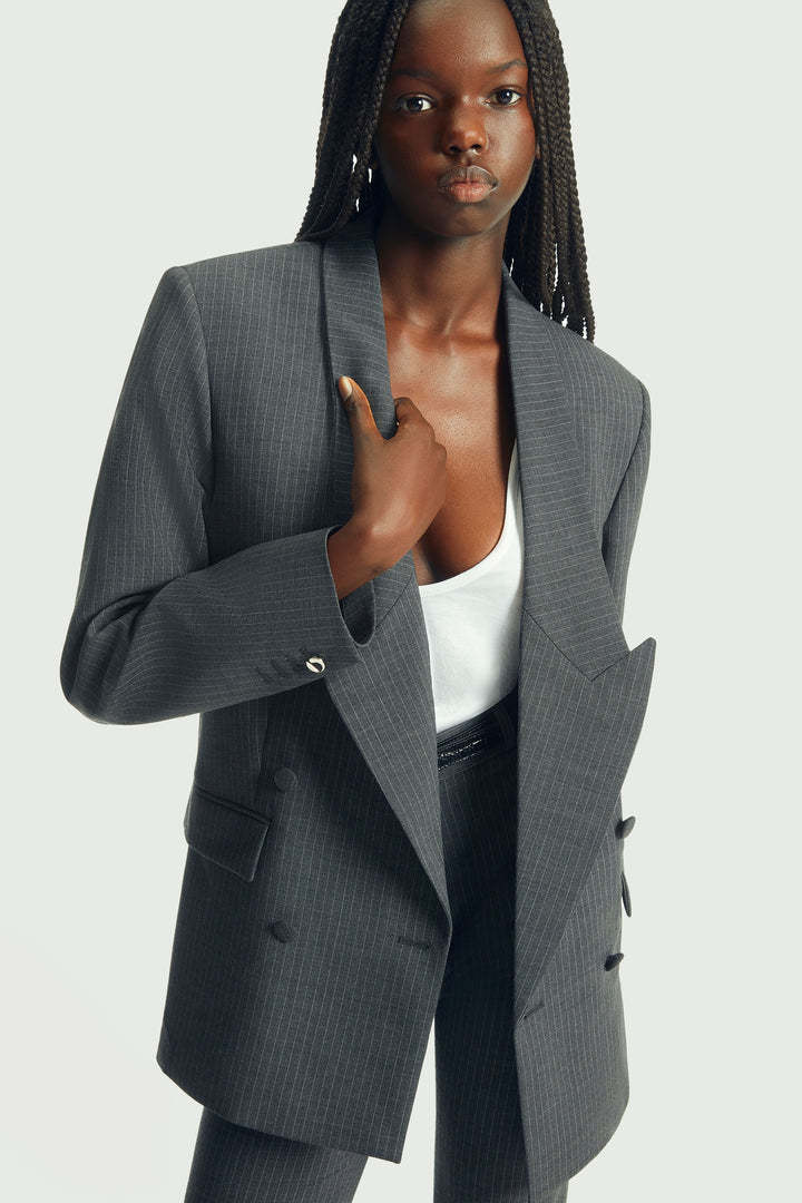 Coperni Double-breasted Suit Jacket In Black
