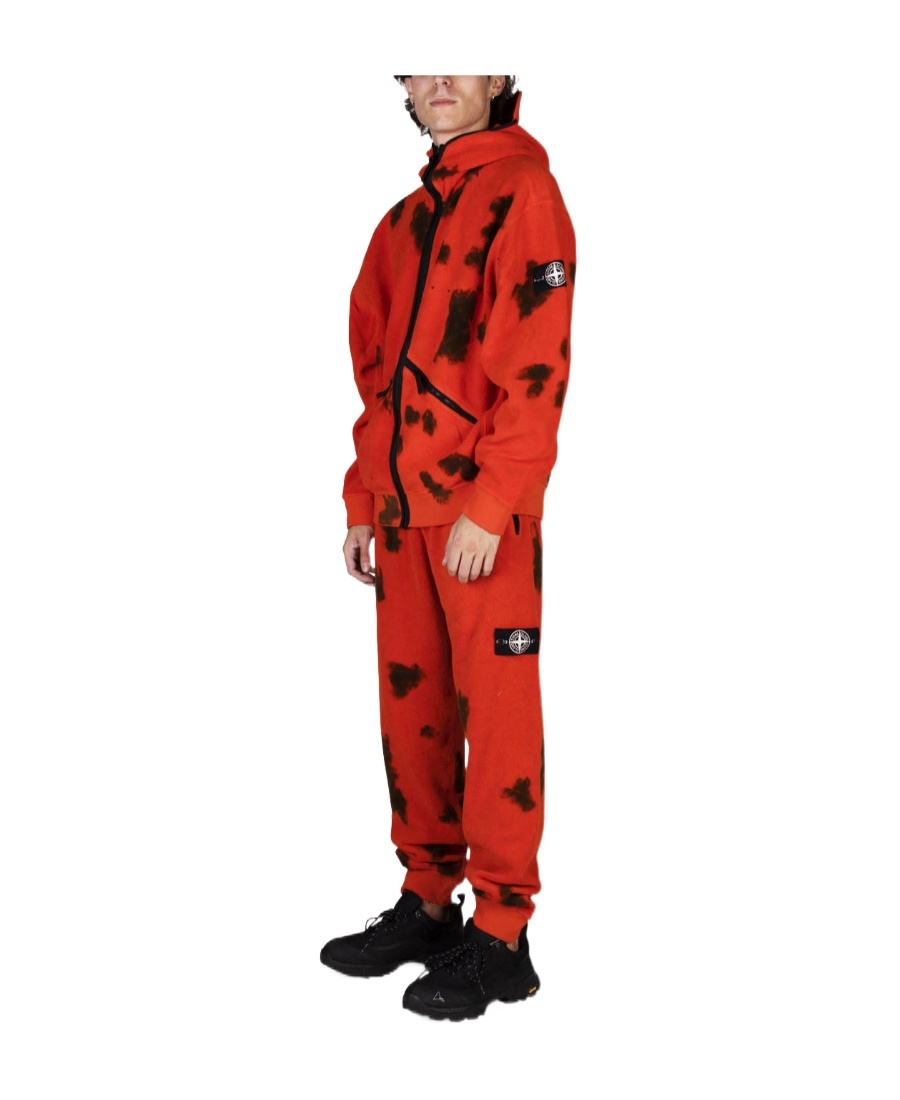 Stone Island Compass-patch Track Pants In Red