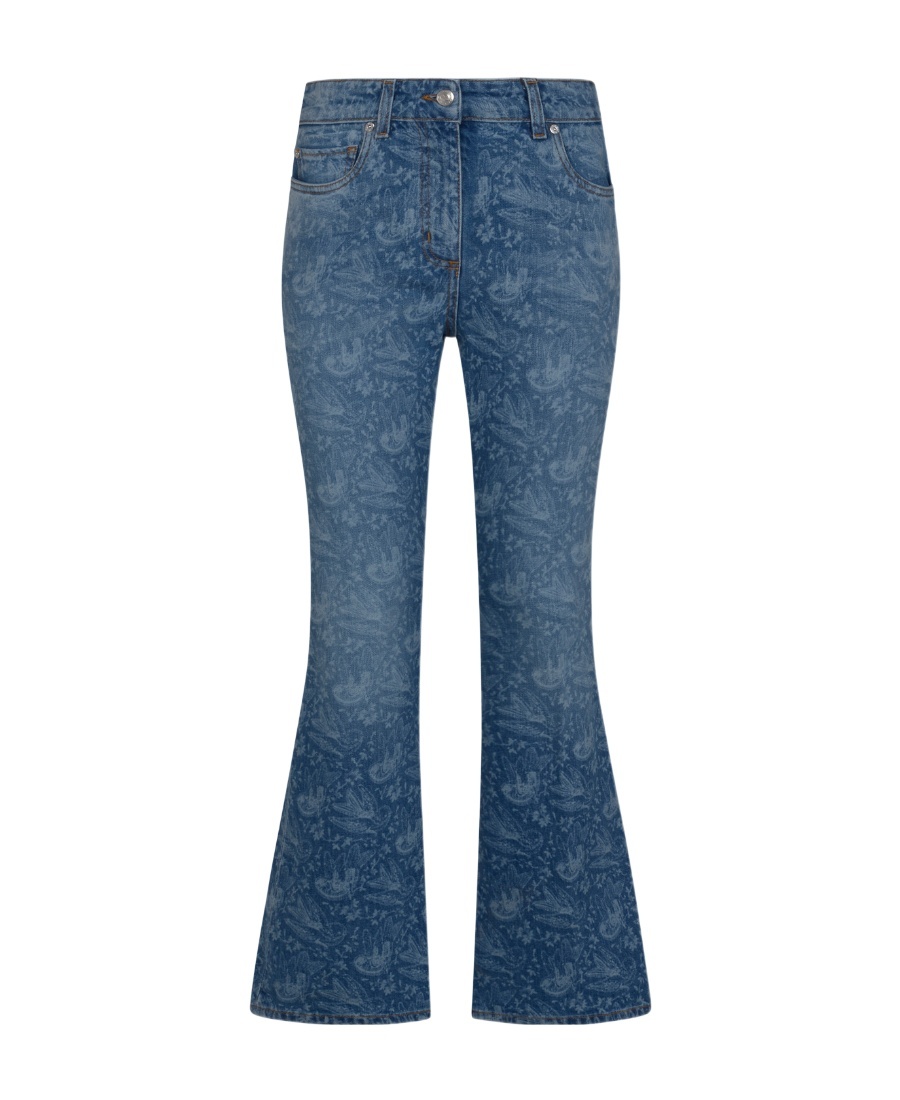 Etro Flared Denim Jeans In Blue