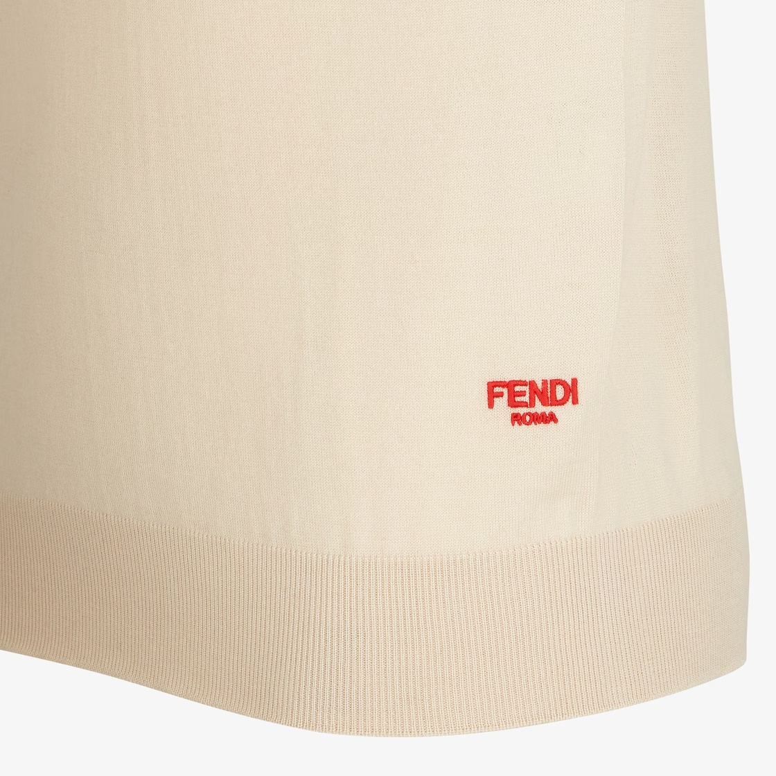 Fendi Roma Wool Jumper In Nude