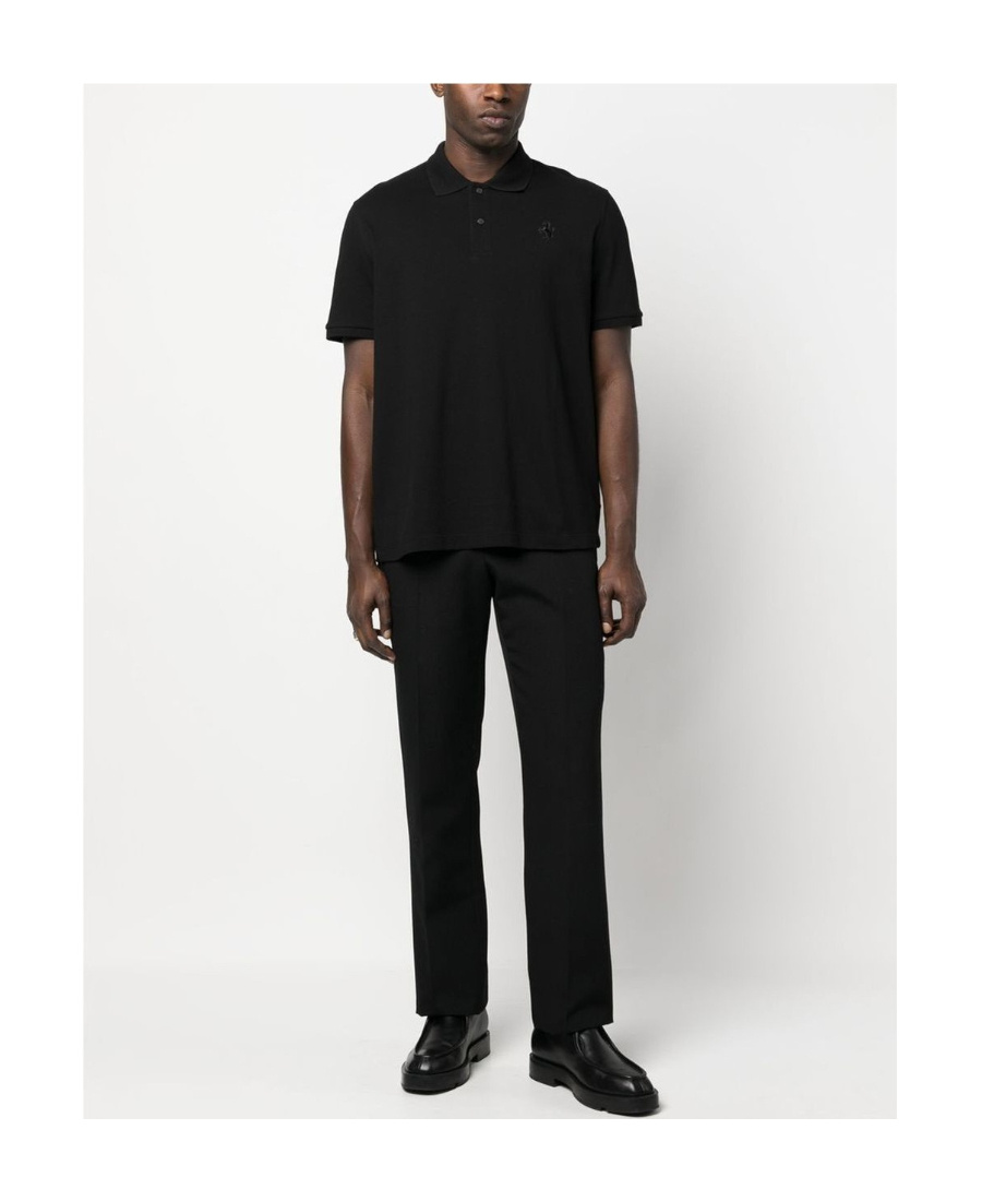 Ferrari Prancing Horse Polo Shirt In Black