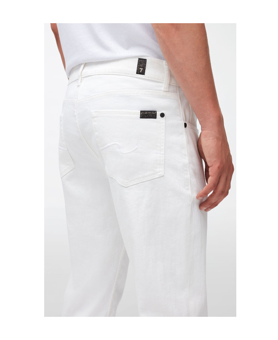 Shop 7 For All Mankind Skinny-cut Denim Jeans In White