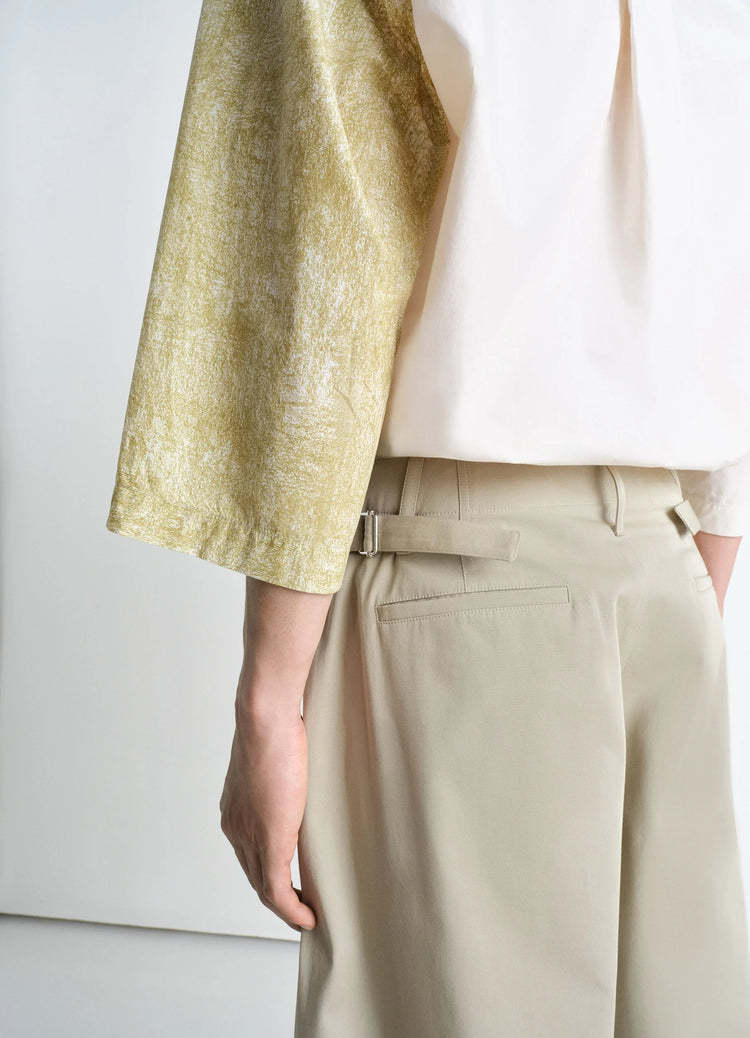 Lemaire Pleated Palazzo Pants In White