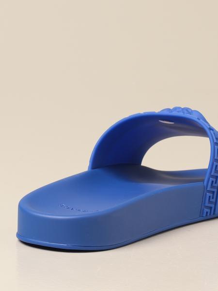 Versace Medusa Head Slides In Blue