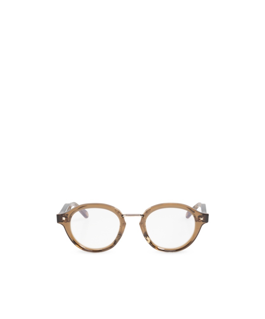 Valentino Eyewear Round Frame Glasses In White