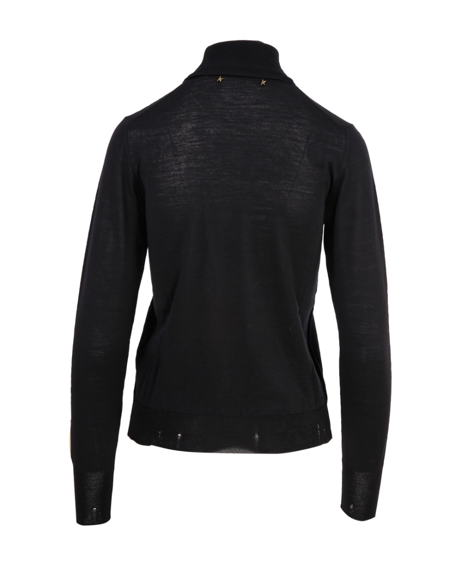 Golden Goose Classic Knit Turtleneck Sweater In Luxurious Merino Wool In Black
