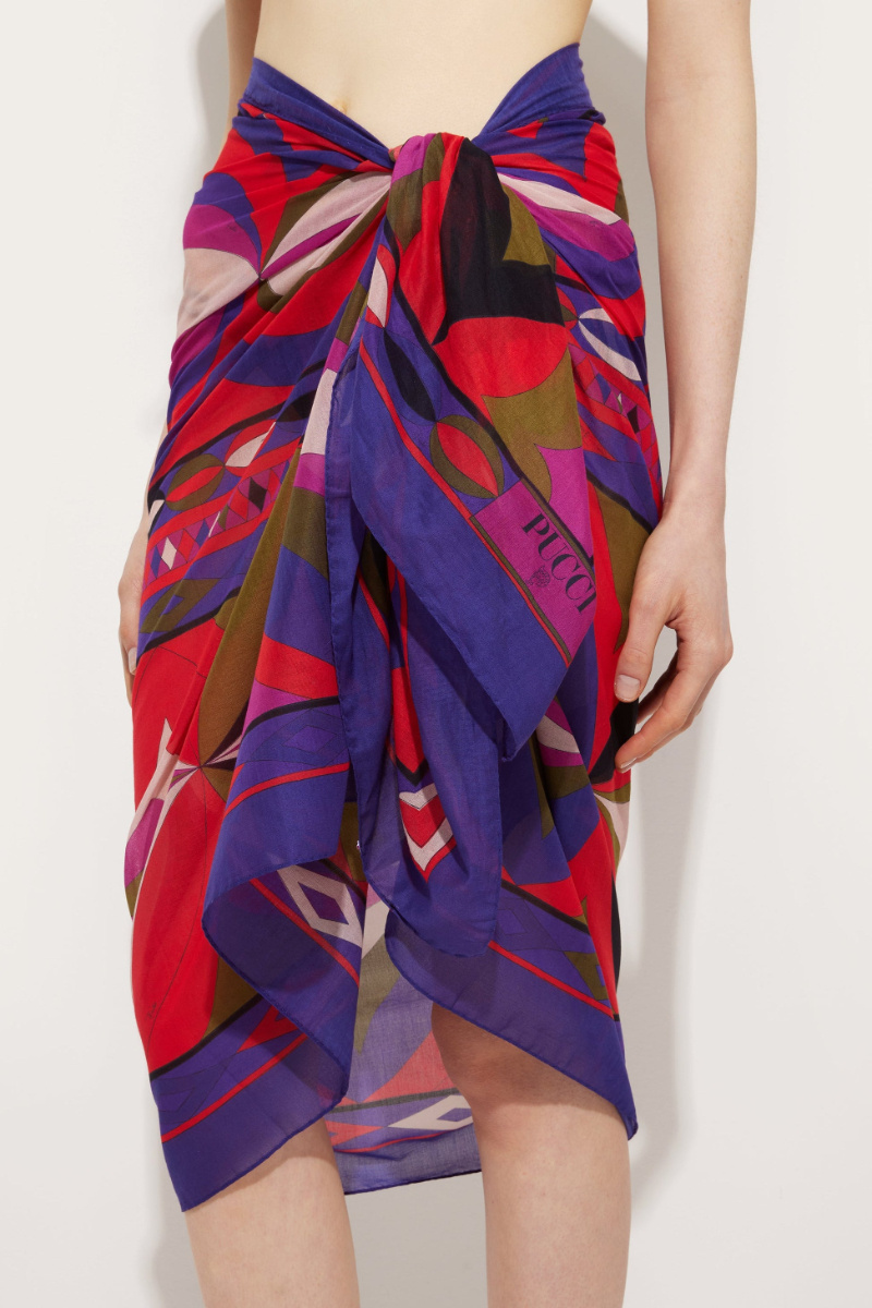 Pucci Collane Print Sarong In Multi