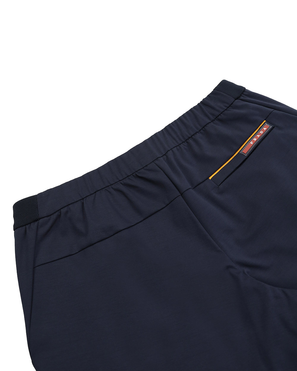 Prada Logo Detail Shorts In Black