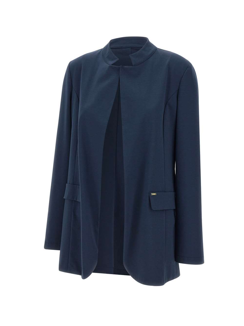 Kaos Stretch-cotton Blazer In Blue
