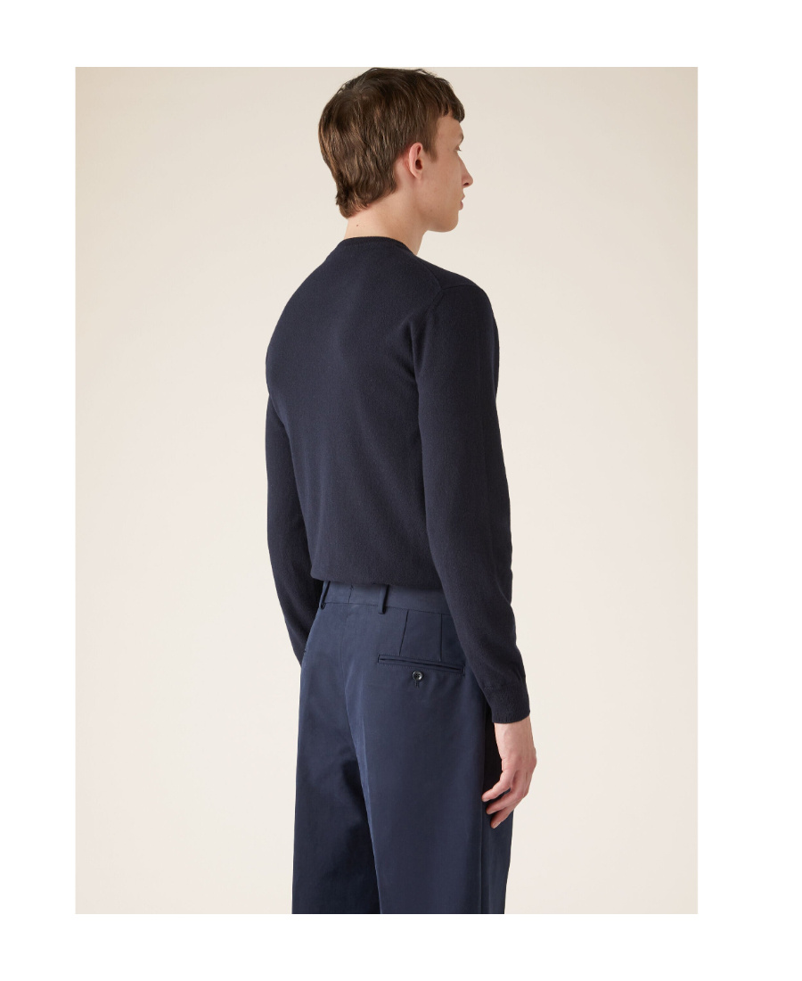 Loro Piana Cashmere Pullover With Round Neck In Black
