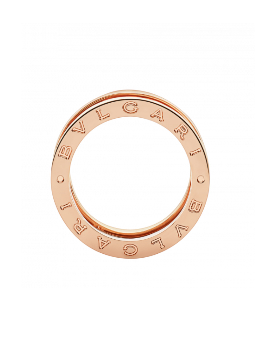 Bvlgari Logo Ring In Yellow