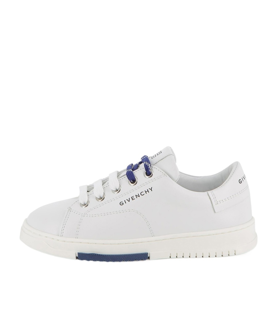 Givenchy Logo-embossed Leather Sneakers In White