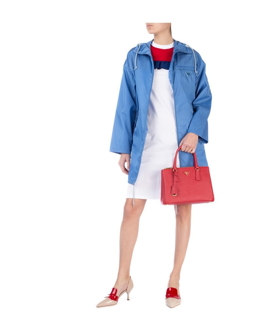 Prada Galleria Saffiano Leather Medium Bag In Red