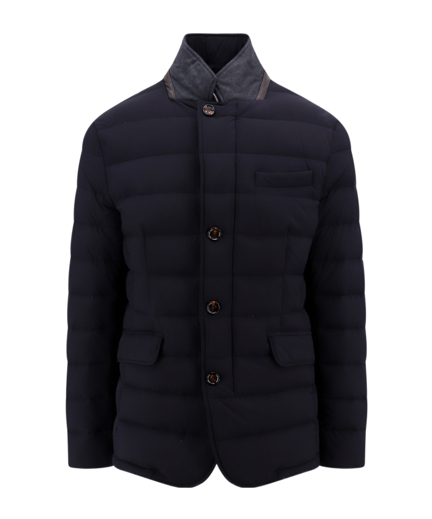 Moorer Quilted Down Jacket In Black