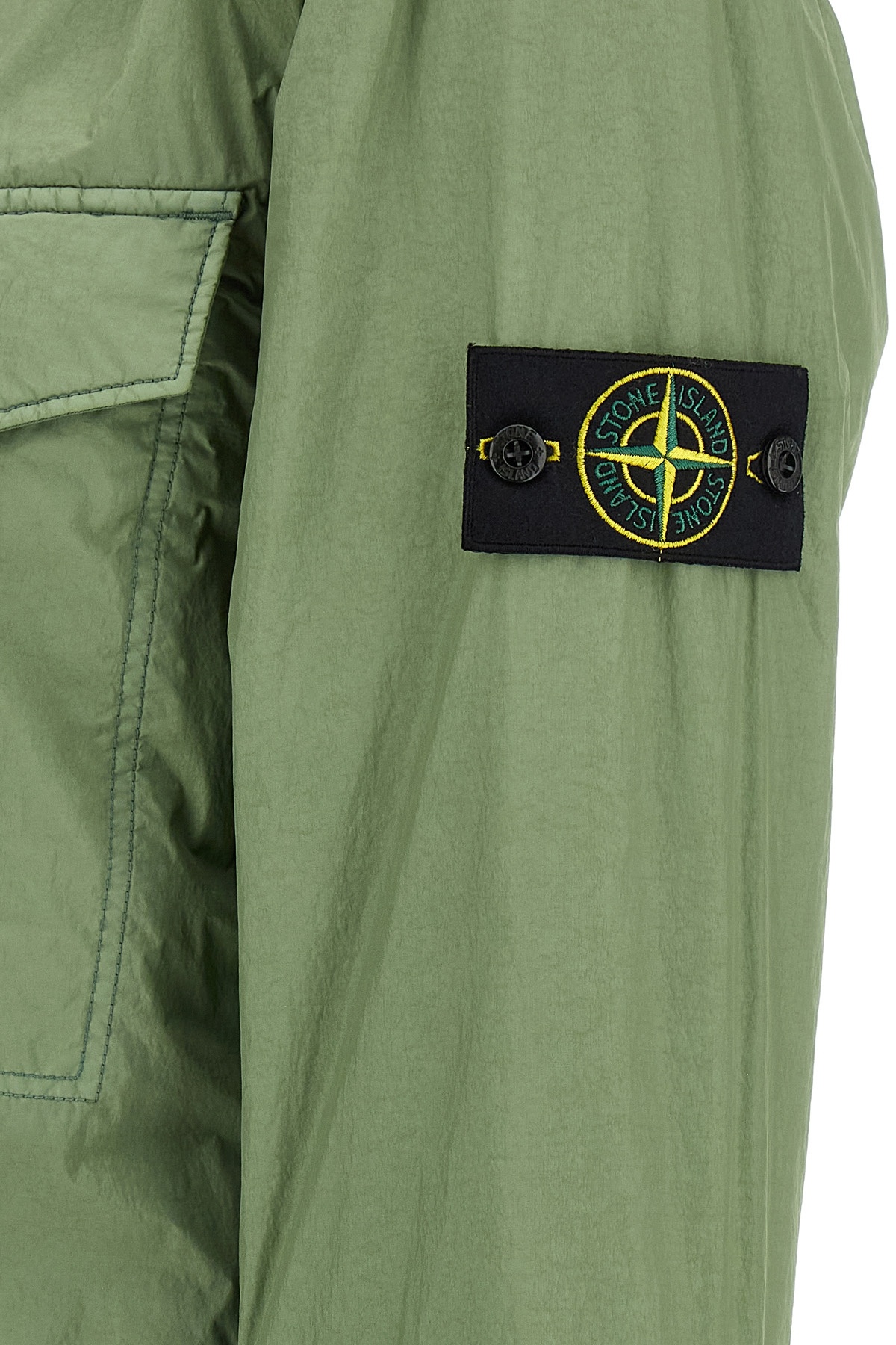 Stone Island Garment Dyed Crinkle Reps Ny Puffer Jackets Green In Green