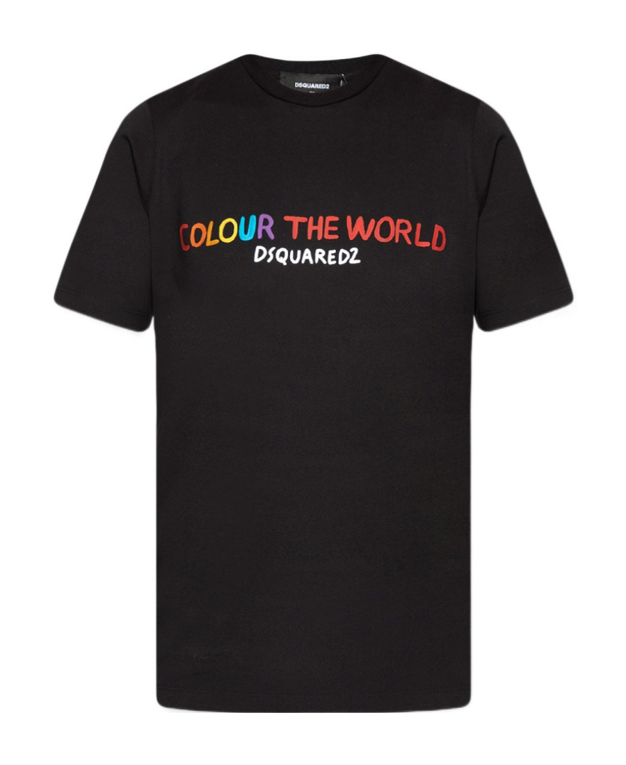 Dsquared2 Slogan-print T-shirt In Black