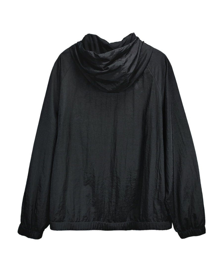 Dolce & Gabbana Drawstring Hooded Jacket In Black