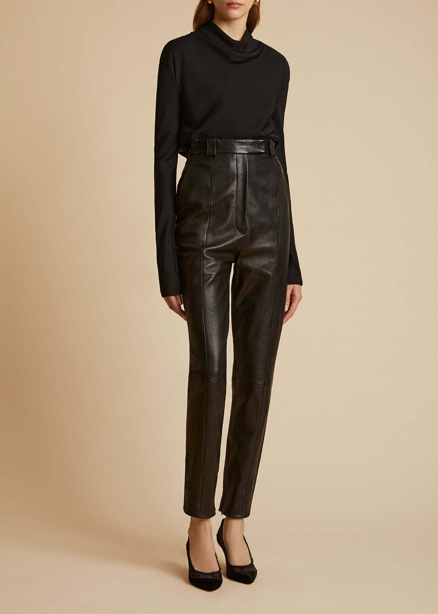 Khaite Long-sleeved Blouse In Blue