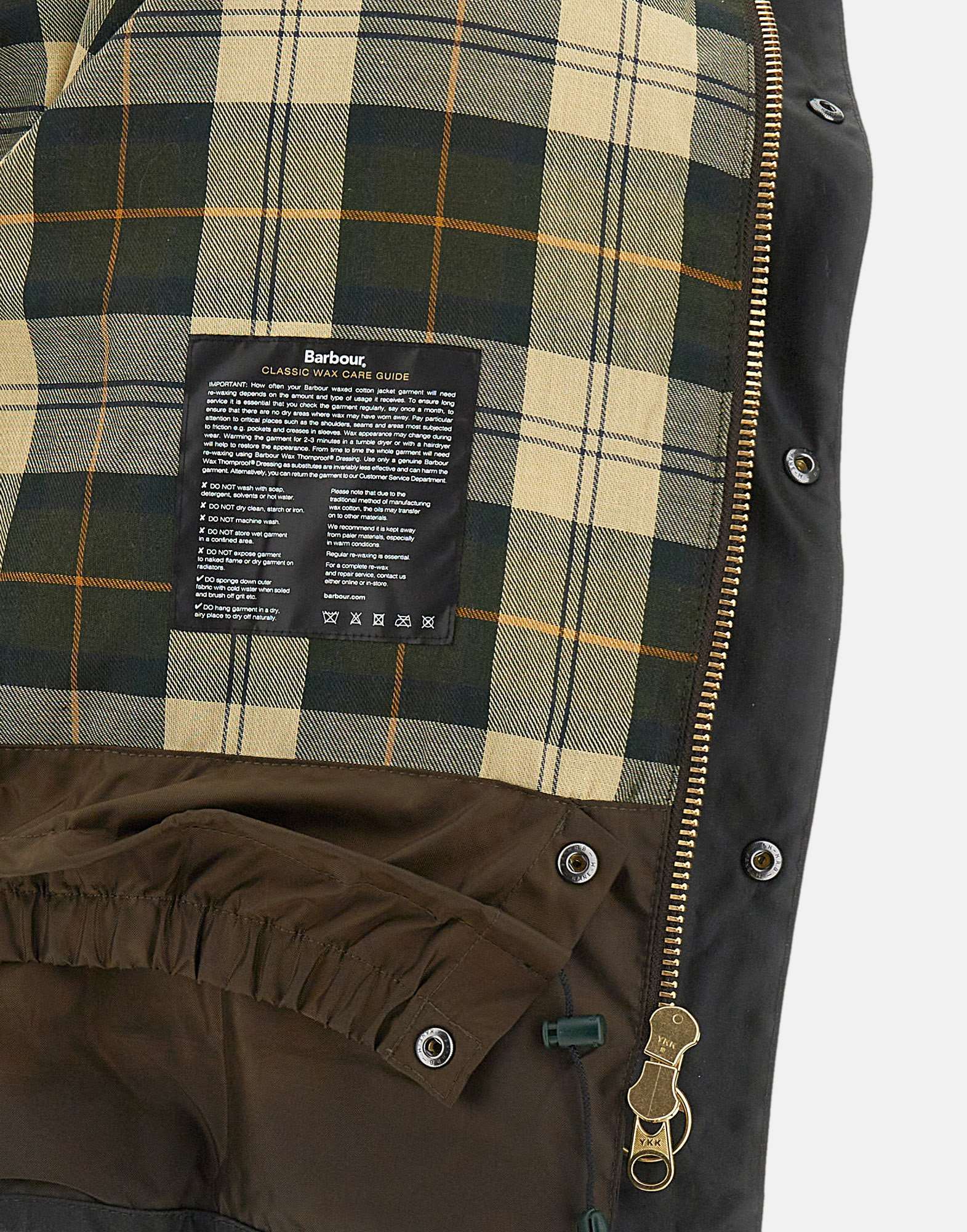 Barbour Transport Waxed Corduroy-collar Jacket In Black