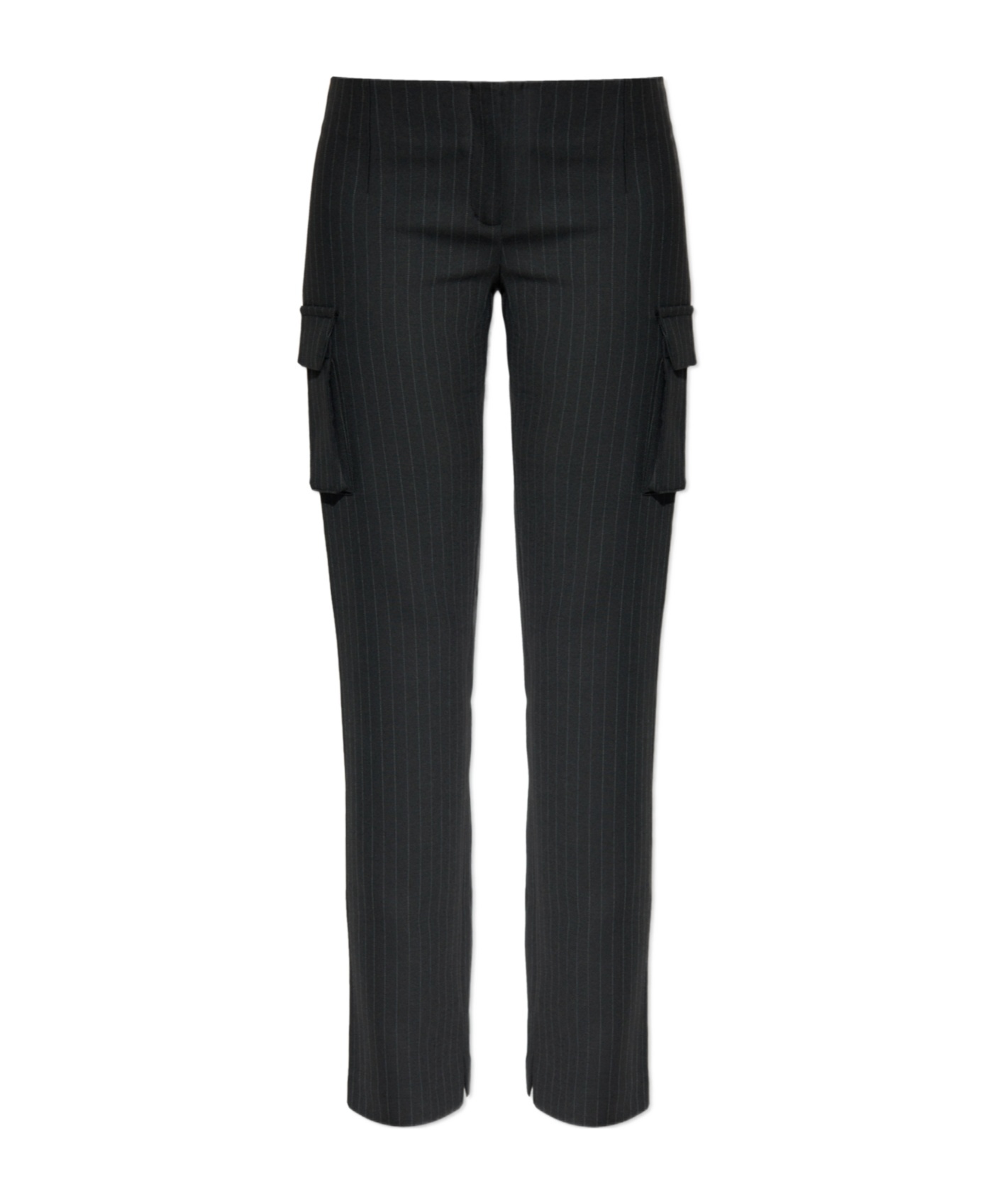Misbhv Flared Cargo Pants In Black