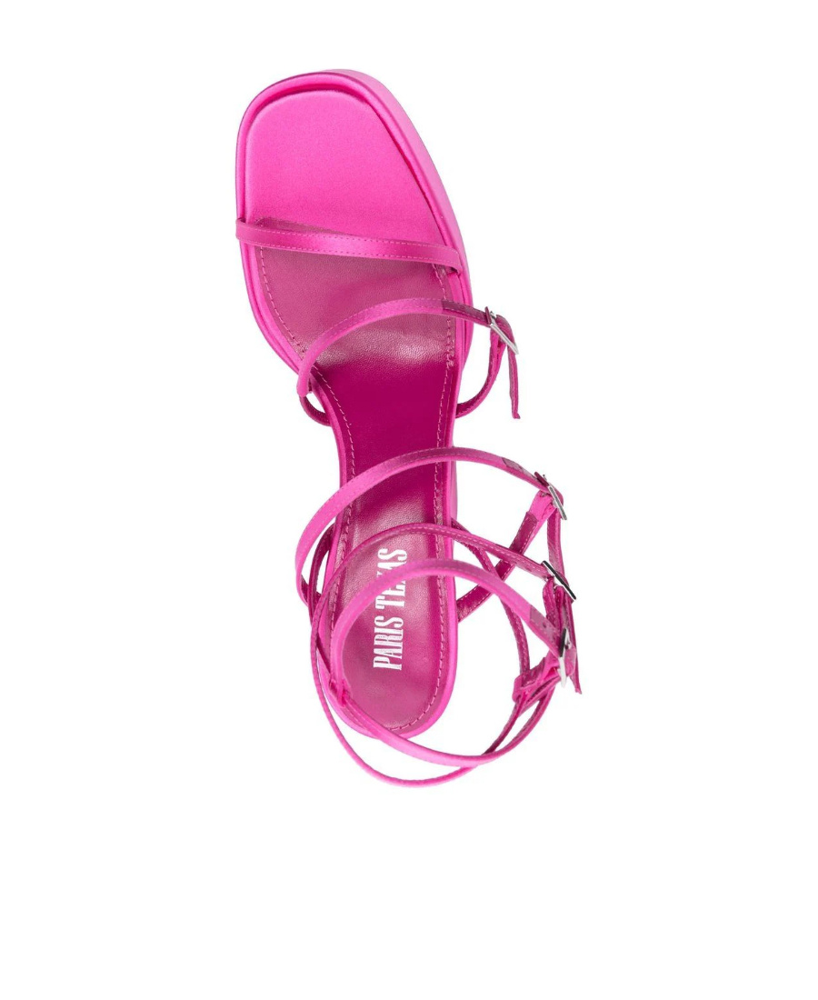 Shop Paris Texas Platform Strappy Sandals In Pink