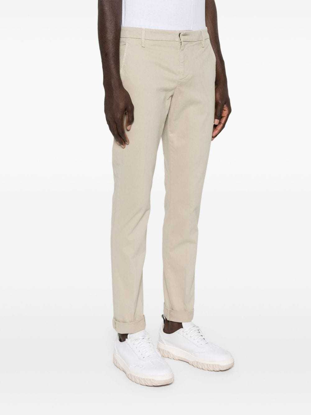 Dondup Gaubert Low-waist Slim-fit Trousers In Nude