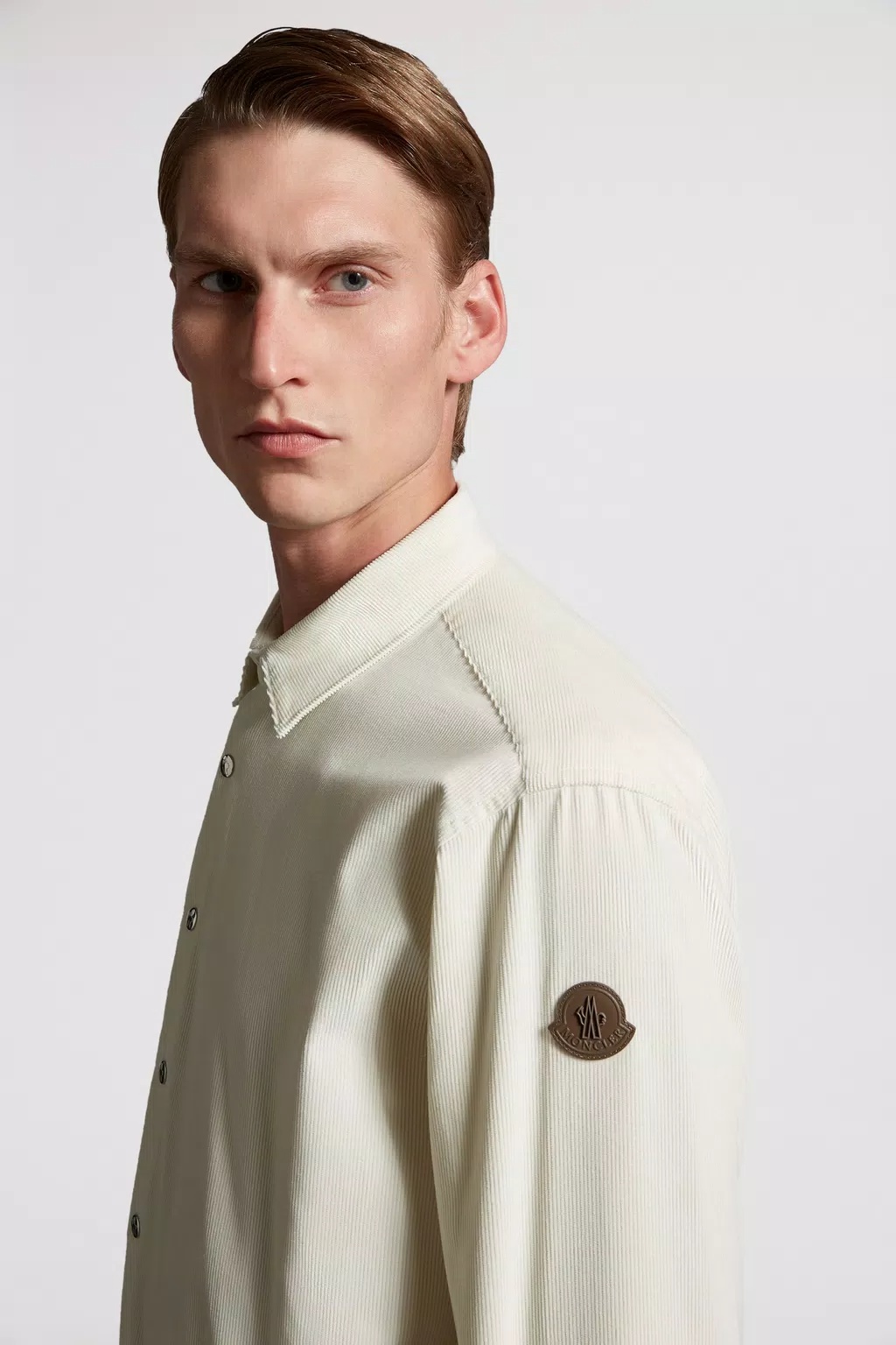 Moncler Long-sleeved Shirt In Nude