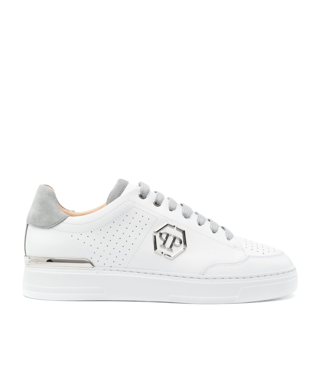 Philipp Plein Mix Low-top Sneakers In White