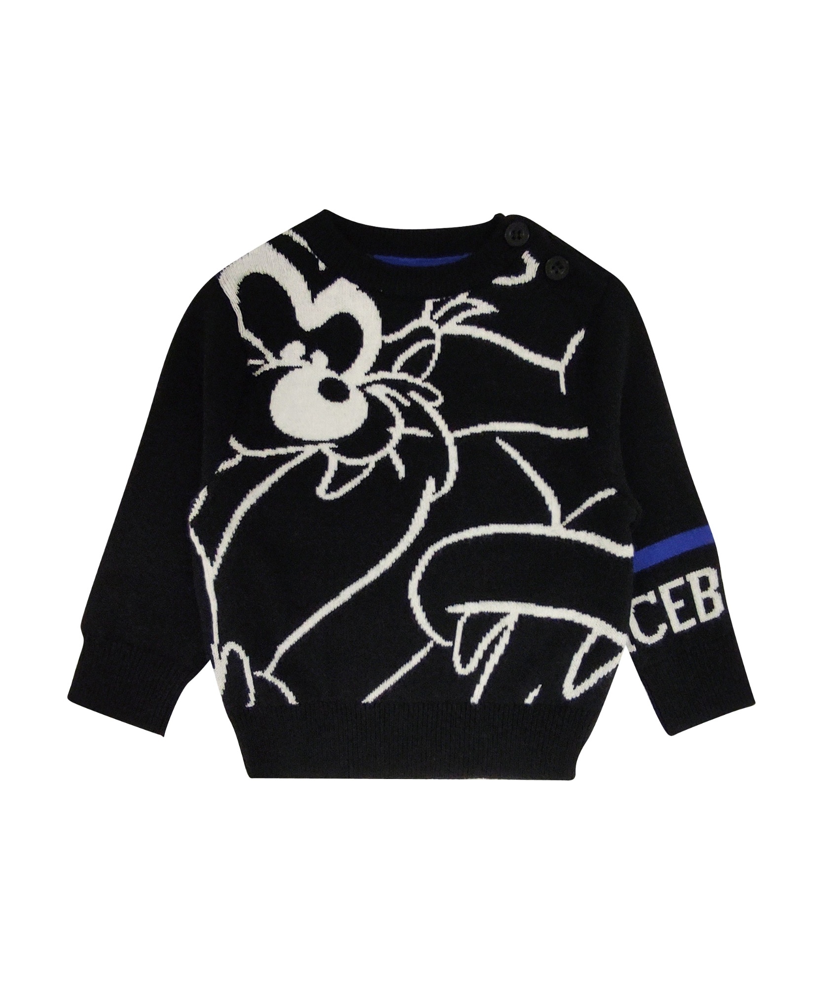 Iceberg Long-sleeved Sweater In Black