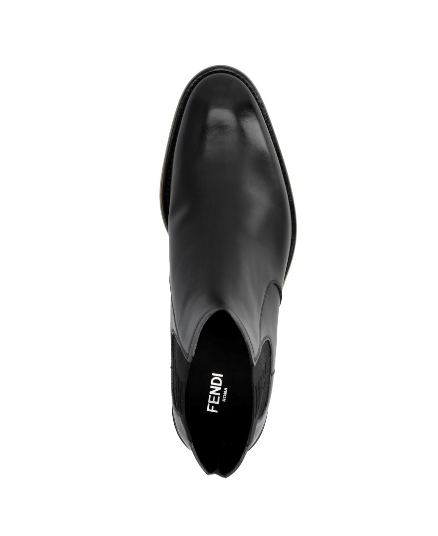 FENDI LOGO PANEL CHELSEA BOOTS