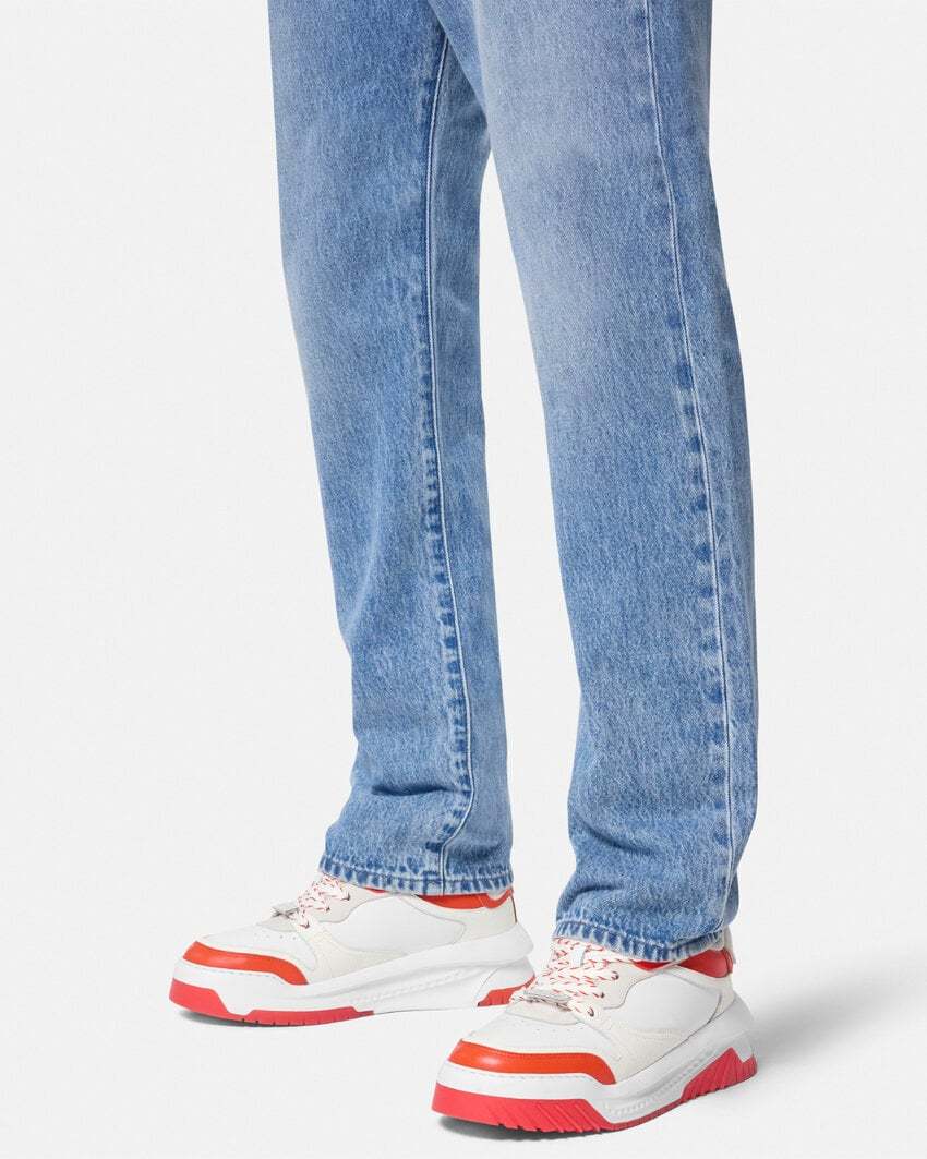 Versace Odissea Sneakers In White