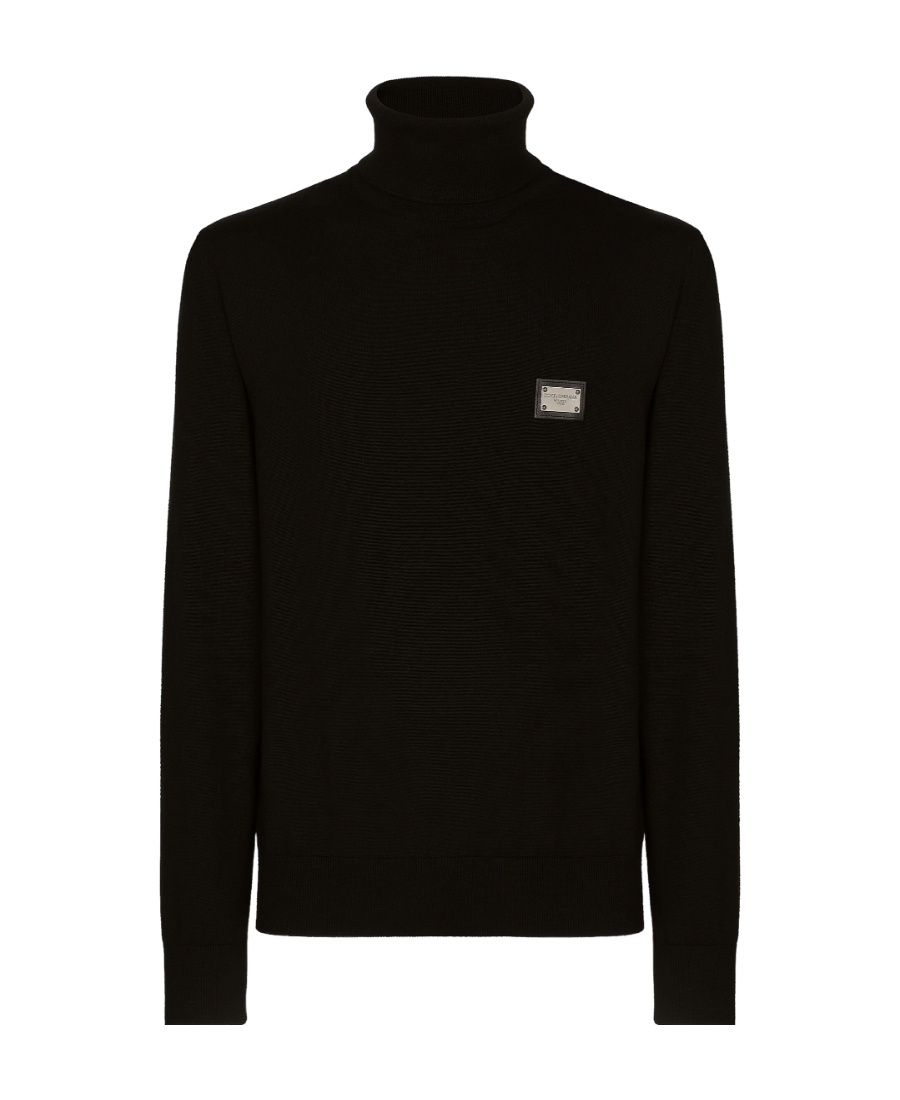 Dolce & Gabbana Turtleneck Sweater In Black