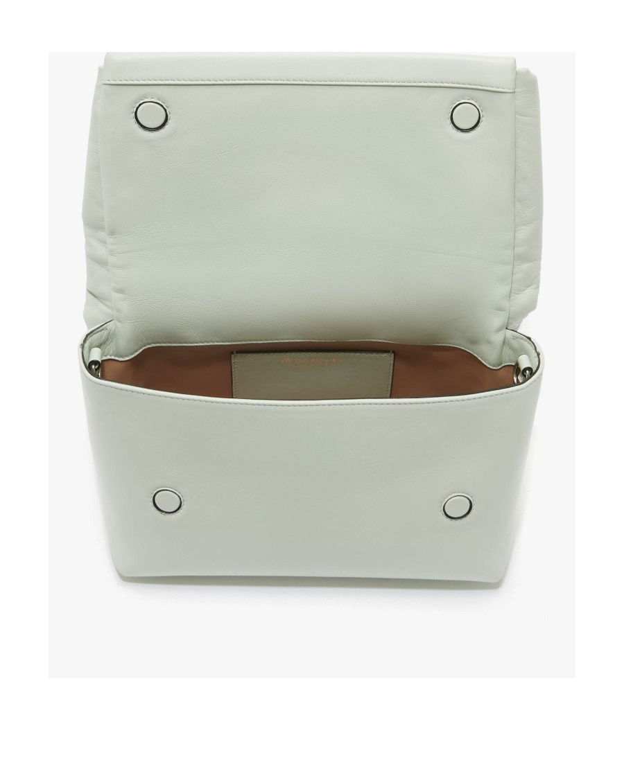 Shop Jw Anderson Large Twister Leather Tote Bag In Gray