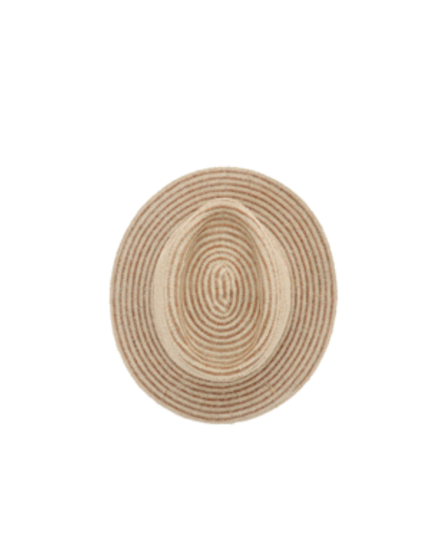 MAISON MICHEL LOGO WEAVES WIDE-BRIMMED HAT 