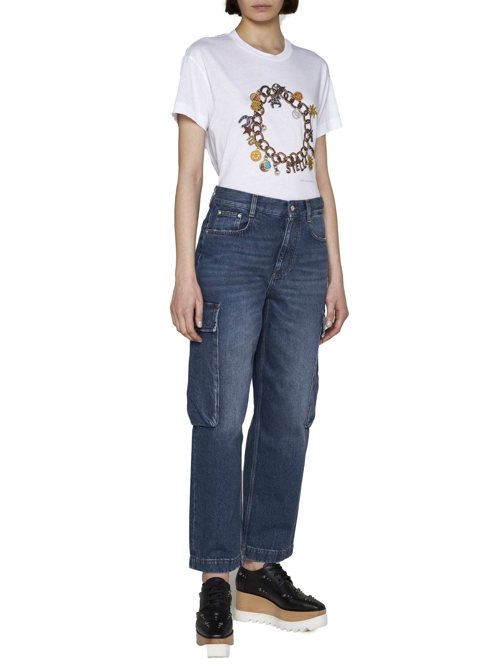 Stella Mccartney Round-necked T-shirt In White