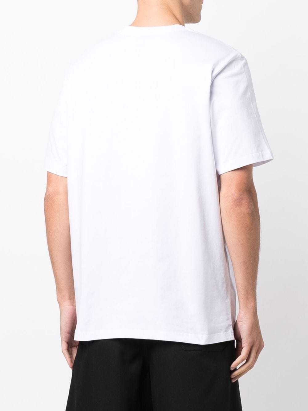 Msgm Logo Print Cotton T-shirt In White
